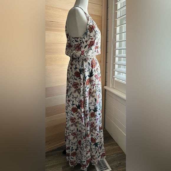 Old Navy Maxi  Size small Floral Elastic waist Halter top Lightweight Summer - Picture 11 of 13